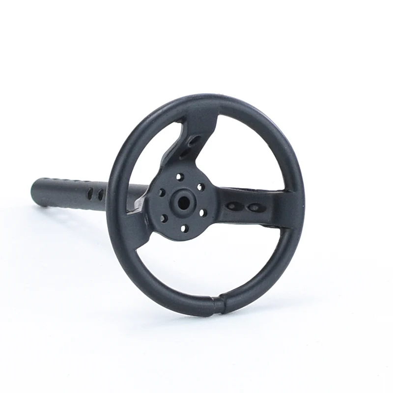 1PCS Metal RC Car Steering Wheel for 1:10 RC Crawler Car Axial SCX10 90046 WRAITH RR10 Traxxas TRX4 Defender RC4WD D90 D110 TRX6