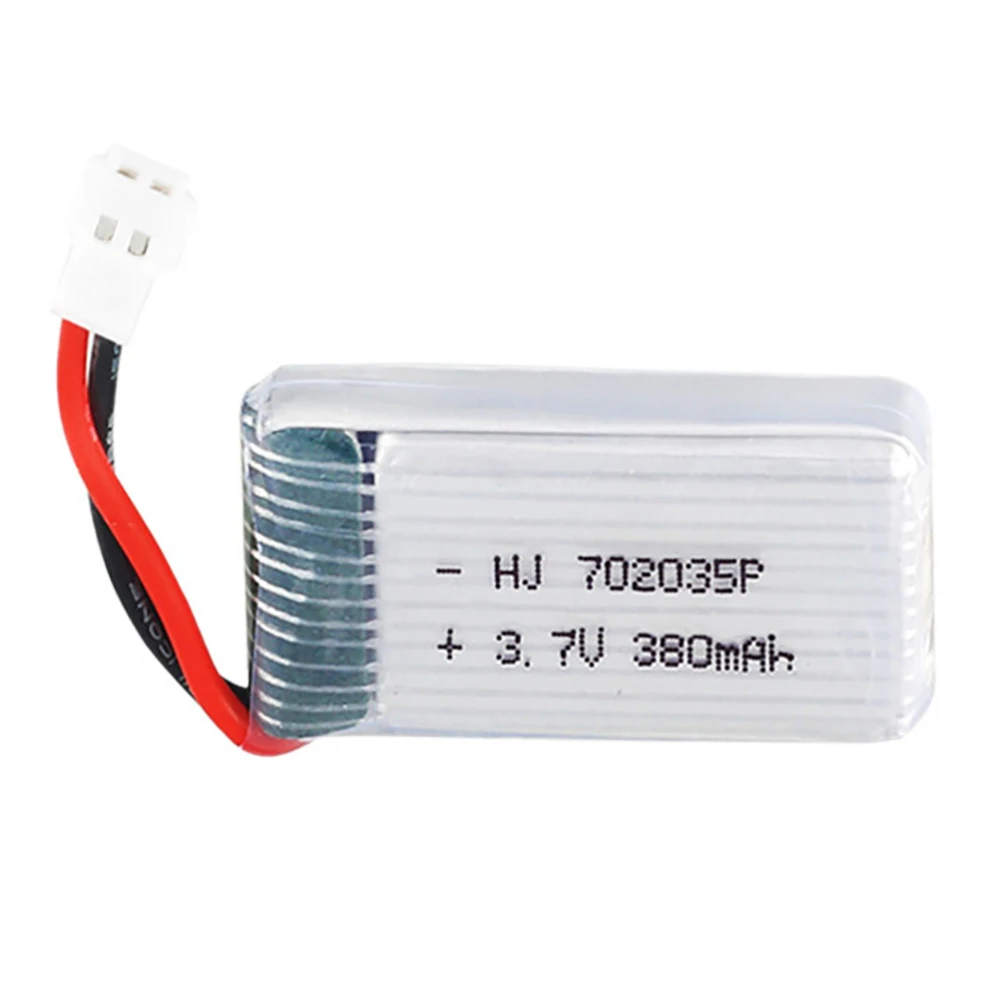 3.7V 380Mah 702035 Lipo แบตเตอรี่แบบชาร์จได้พร้อม Charger สำหรับ Hubsan X4 H107 H107L H107D JD385 JD388อะไหล่เครื่องบิน RC