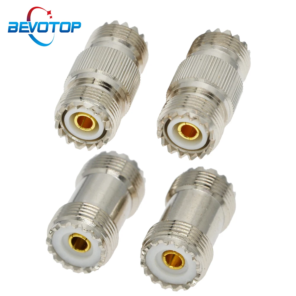 2pcs/lot UHF Connectors PL259 Female to Female Coaxial Adapter for CB Ham Radio Antenna SWR Meter Cable Extention