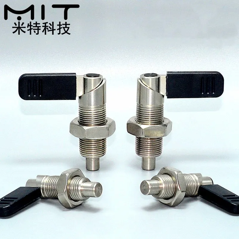 factory outlet 1pcs Lever type Indexing plungers, Spring screw with pin, 180° position type. Lock pin Fine thread M10M12M16M20