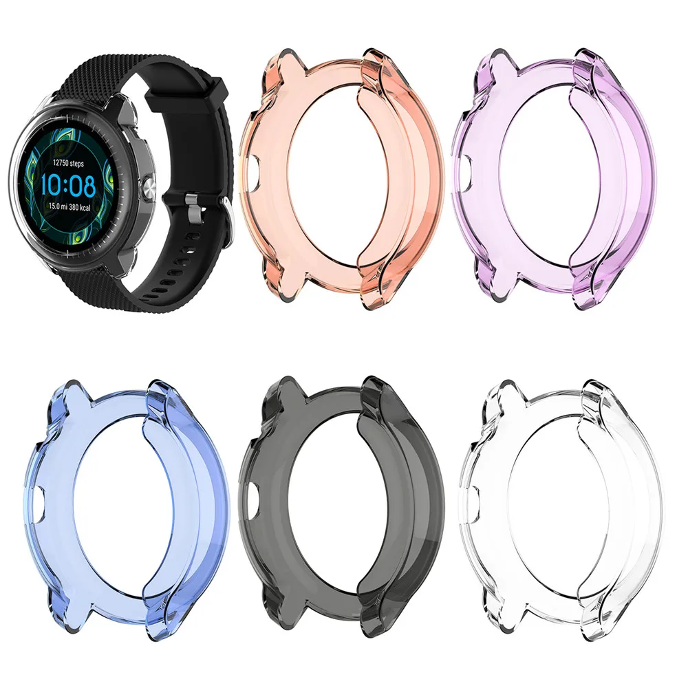 Tpu transparente capa protetora para garmin vivoactive3 música capa de proteção da tela escudo para garmin vivoactive 3 música