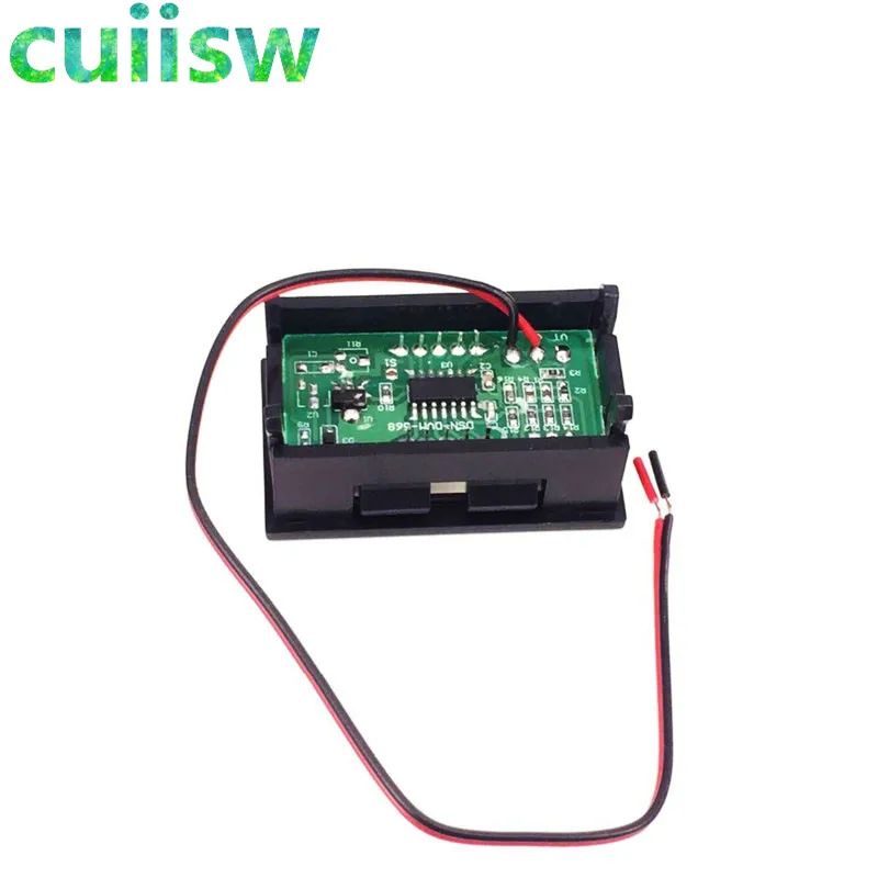 Voltímetro digital dc 4.5 v a 30 v digital voltímetro tensão painel medidor vermelho/azul/verde para 6 v 12 v eletromobile carro da motocicleta