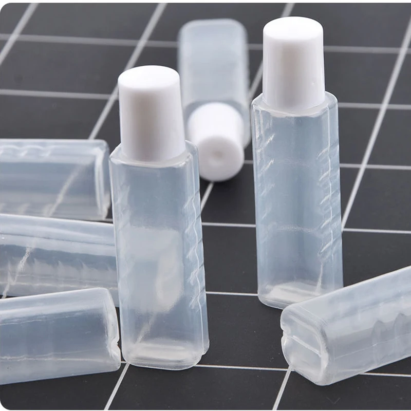 3pcs/Lot White Easy Carry Decorative Pattern Contact Lens Nursing Liquid Bottle for Toner Plastic Bottle Eyewear Accessories