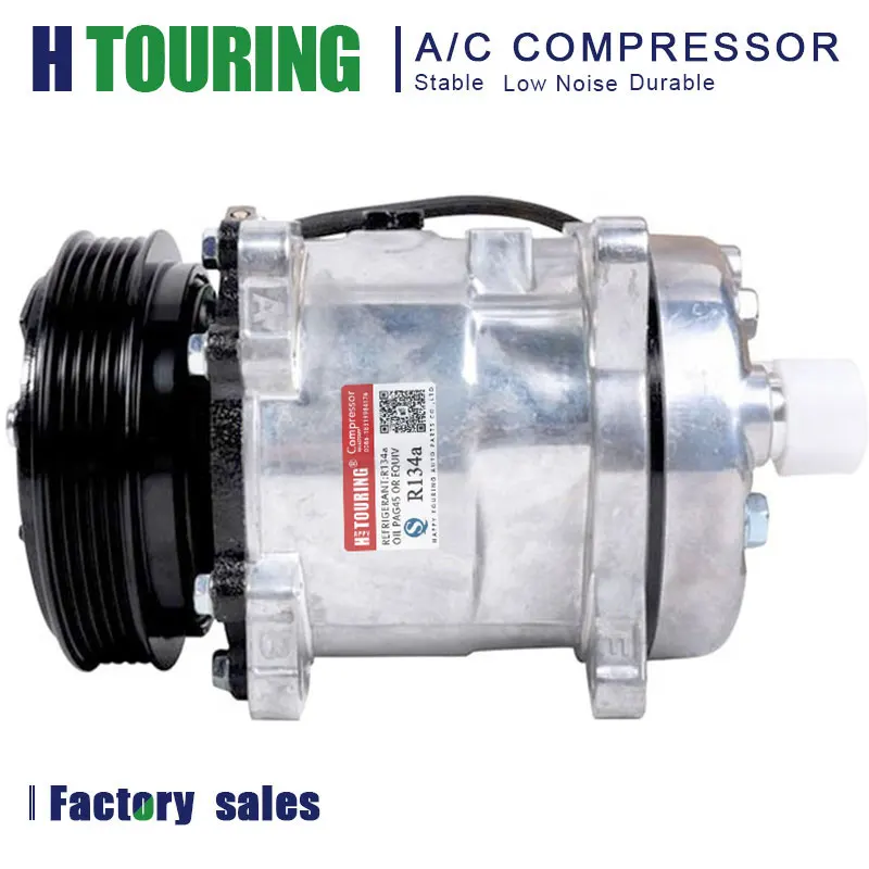 AC Compressor for Bobcat Toolcats Excavators Skidsteers SD5h11 Conditioner 7279139 7023585 7363374 1812 QP5H11 1520934 67361