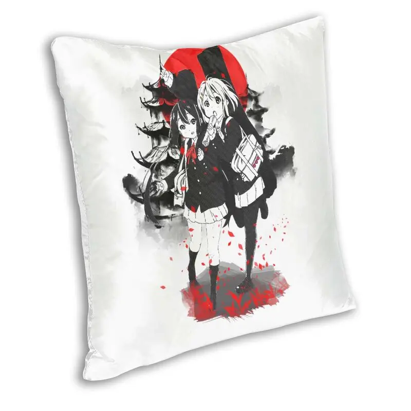 Japan Musical Anime K-On Cushion Cover 40x40cm Home Decor Print mio akiyama Manga yui hirasawa Throw Pillow for Living Room