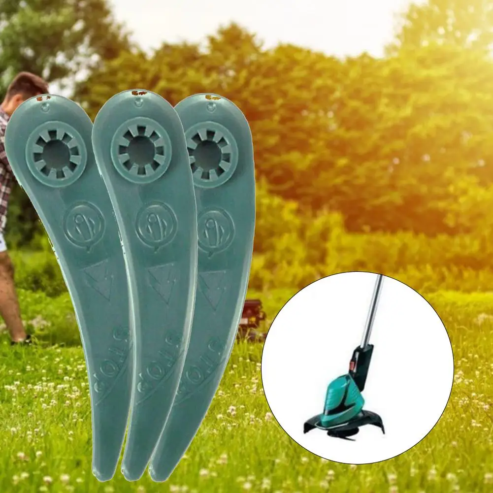 25PCS 83mm Plastic Lawn Mower Grass Trimmer Blade Cutter Replacement For Bosch ART 23-18 Li/26-18Li Strimmer Repair Tool Parts