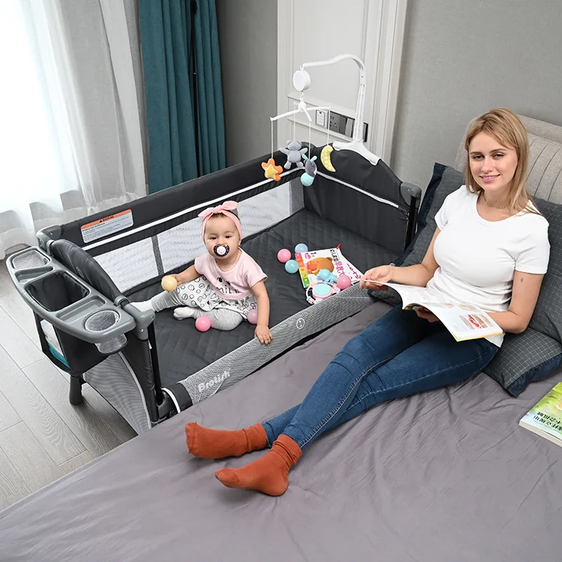 Lit de Voyage Bébé Lit de Bébé Pliable 2 en 1 Bassinette Nouveau né Lit de Voyage Bébé Lit de Bébé Pliable 2 en 1 Bassinette Nouveau né
