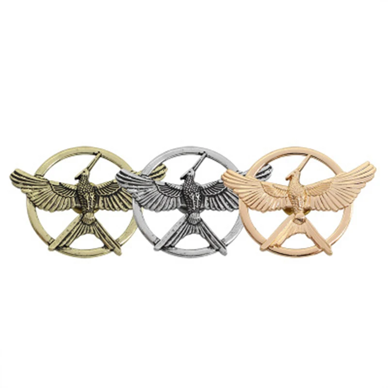 Fashion Trendy Jewelry The Hunger Games  Popular Vintage Style Birds Brooches Restro 3 Colors