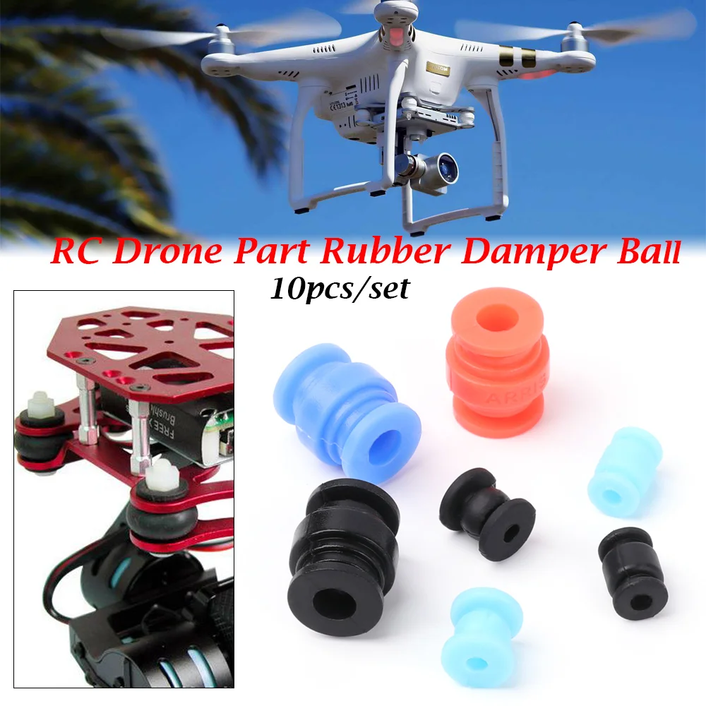 10Pcs Anti Vibration Rubber Damper Balls For F4 F7 Flight Controller Quadcopter Silicone Mount Shock Balls Drone  Camera Gimbal