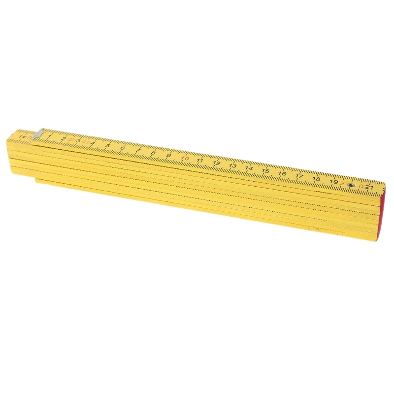 Yellow Plastic Ruler with Long Extension and Light Weight and Small Volume Best Standard Measure Tool for Craftman Work