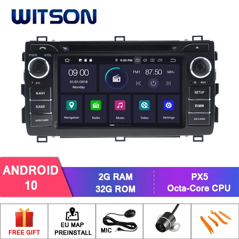 DE Stock!! WITSON Android 12 Auto Stereo for TOYOTA AURIS 2013 Carplay GPS IPS RDS WiFi Car DVD Player Vehicle Navi Head Unit