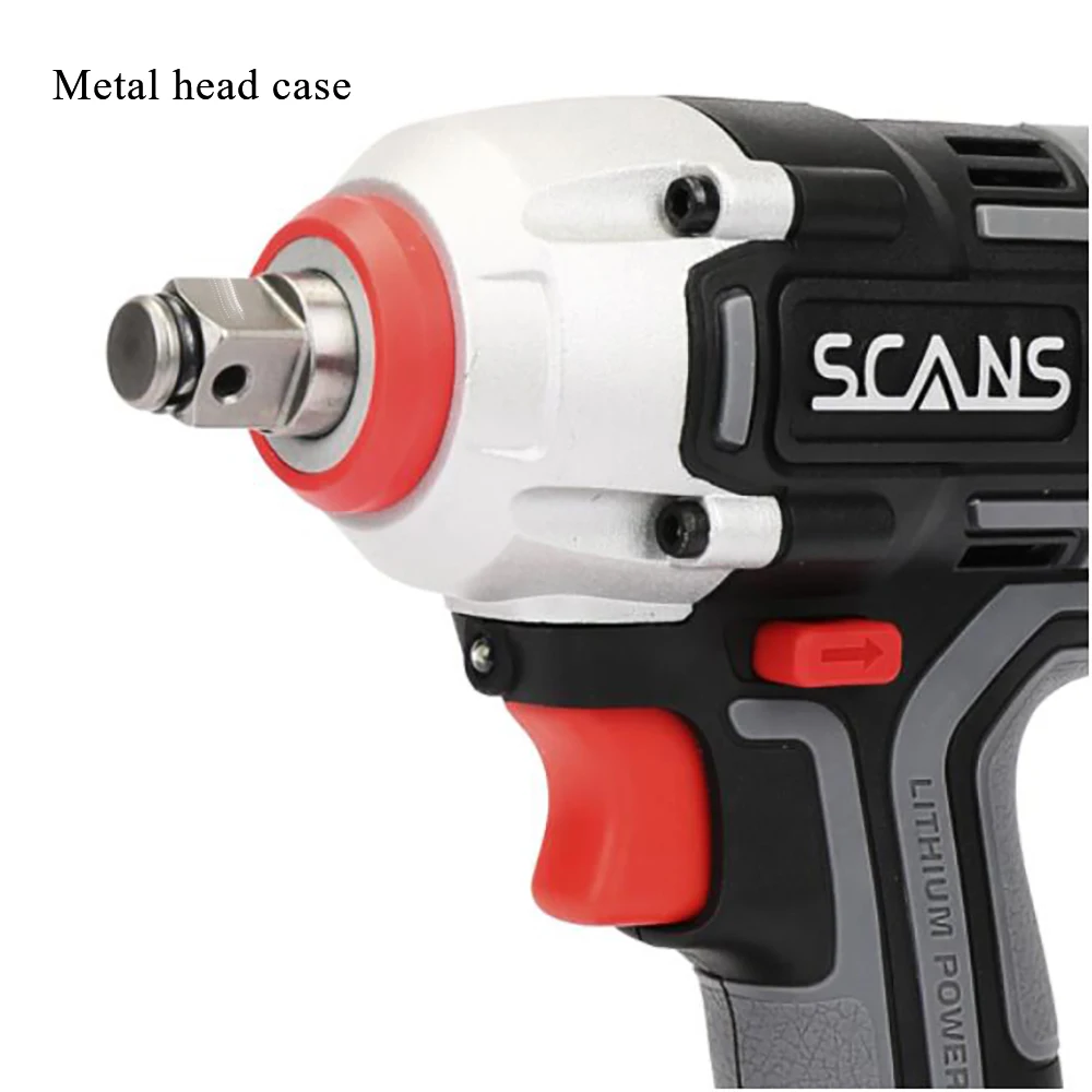 20V Cordless 1/2inch Impact Wrench S880 Socket Wrench Brushless 310NM Max Torque with  20v 5000mAh Battery Wrench