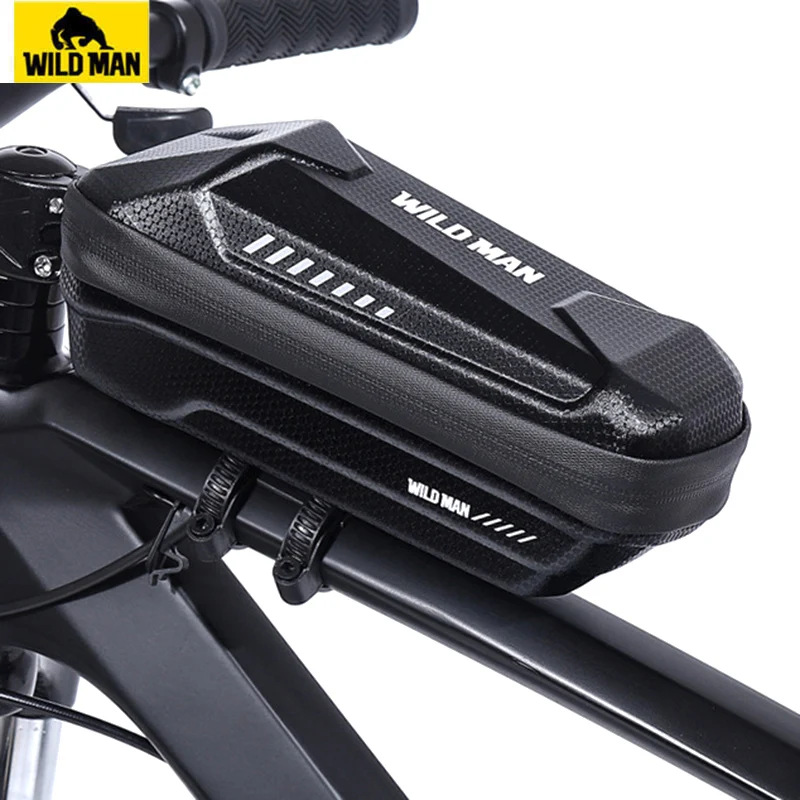 

WILD MAN Reflective Rainproof Front Bike Bag Top Tube Bicycle Pannier Quick Release Design Cycling Frame Bag Bicycle Accessories