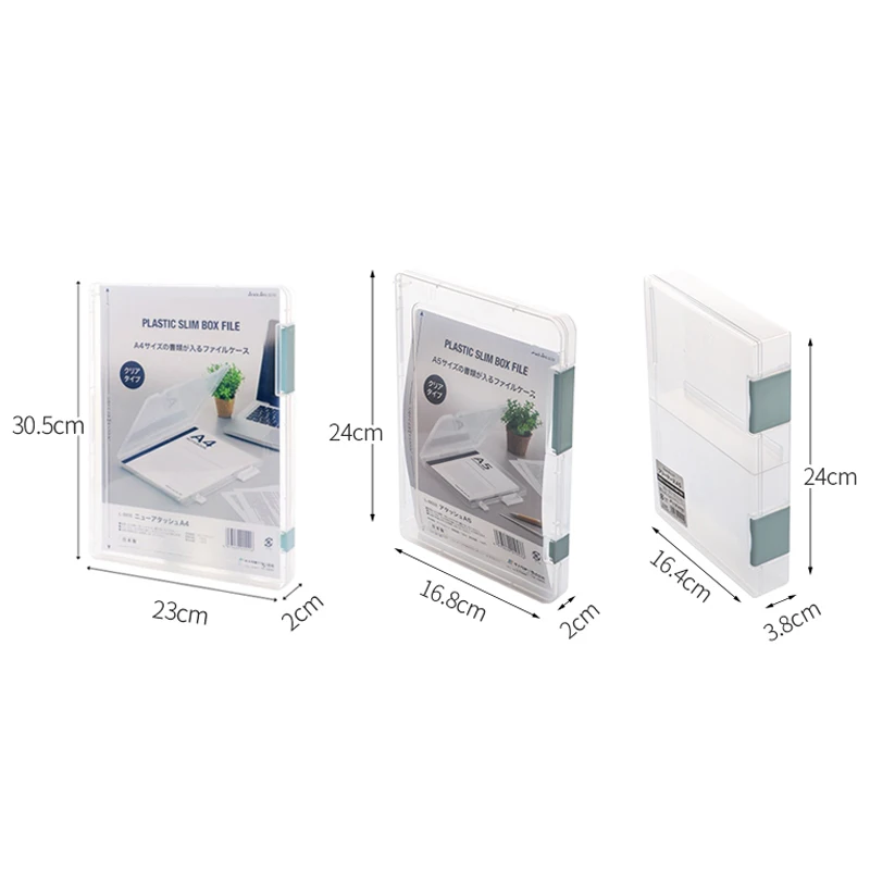 A4 Transparent File Folder Large Capacity Paper Data Book File Organizer Portfolio Office Stationery Storage Home Oragnise