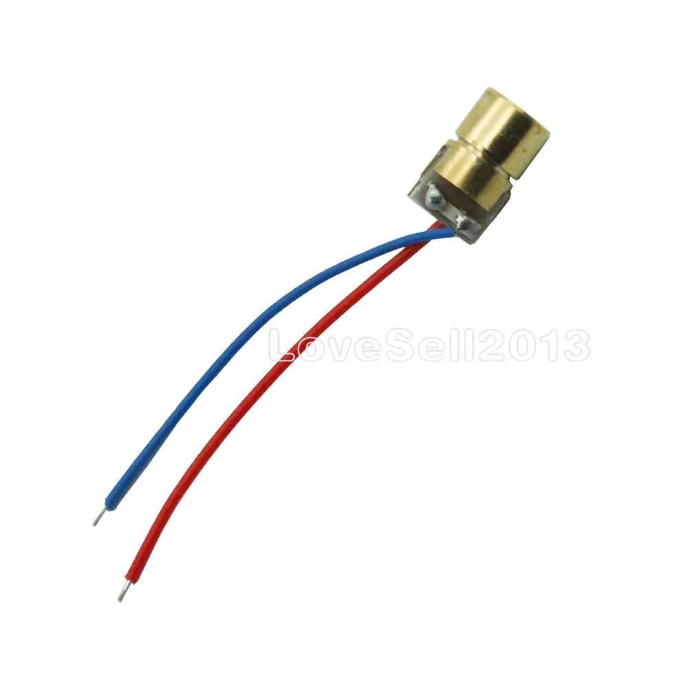 5pcs laser diode 650nm 6mm 5V 5mW Adjustable Laser Dot Diode Module Red Copper Head 3v