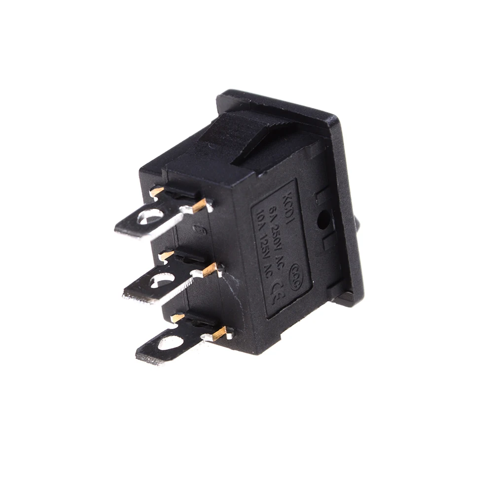 Interruptor basculante de 3 pines para barco, interruptor SPDT On/Off/On AC 6A/250V 10A/125V, 21x15x21mm, 5 unids/lote