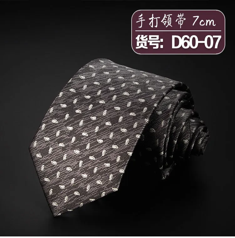 Mode Dünne Dünne 7-8cm Krawatten Klassische männer Streifen Plaid Floral Wein Blau Hochzeit Krawatten Jacquard Gewebt party Männer Krawatten – Detail 9