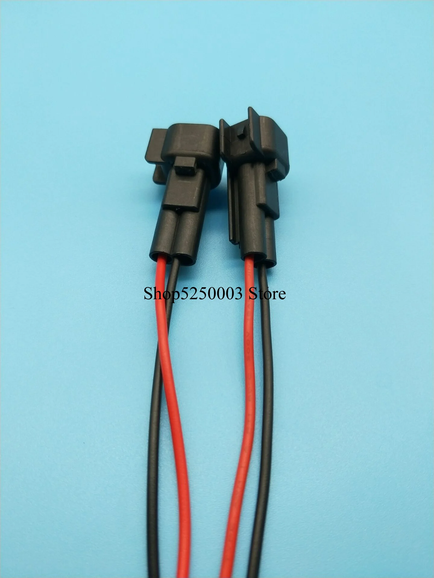 

2-pin Fuel Injection Connector EV6 male connector with cable Injector plug auto wire harness