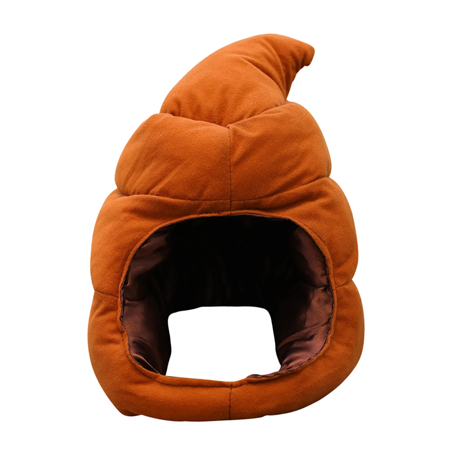 Funny Shit Shape Earflap Hat Cute Fake Poop Headgear Costumes  Party