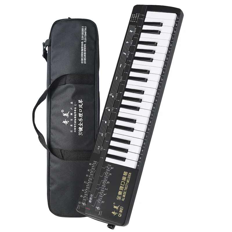 Durable 37 Piano Keys Melodica with Carrying Bag Musical Instrument for Music Lovers Beginners Gift F-F3