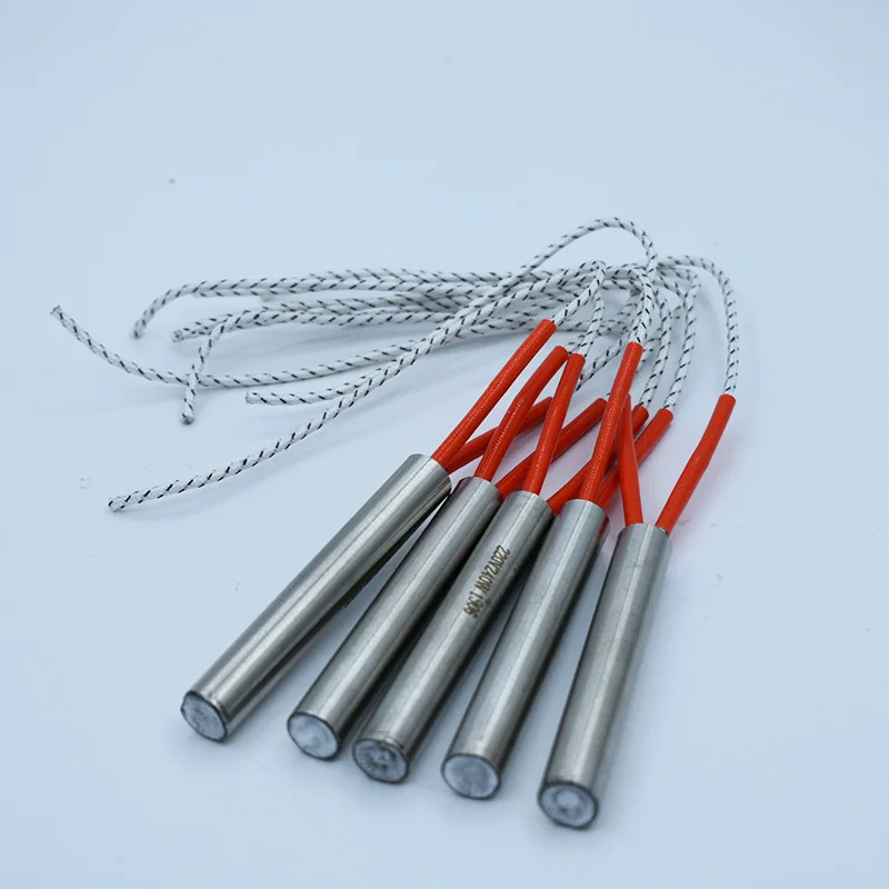 Stainless Steel Cartridge Heater 10x100mm 10x120mm 10x125mm 110V/220V/380V Single End Heating Element Tube Heater