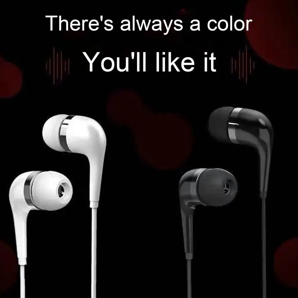 Wired Earphone Lightweight In-ear Universal 3.5mm Stereo Sport Headset with Mic for Smartphone Headphone