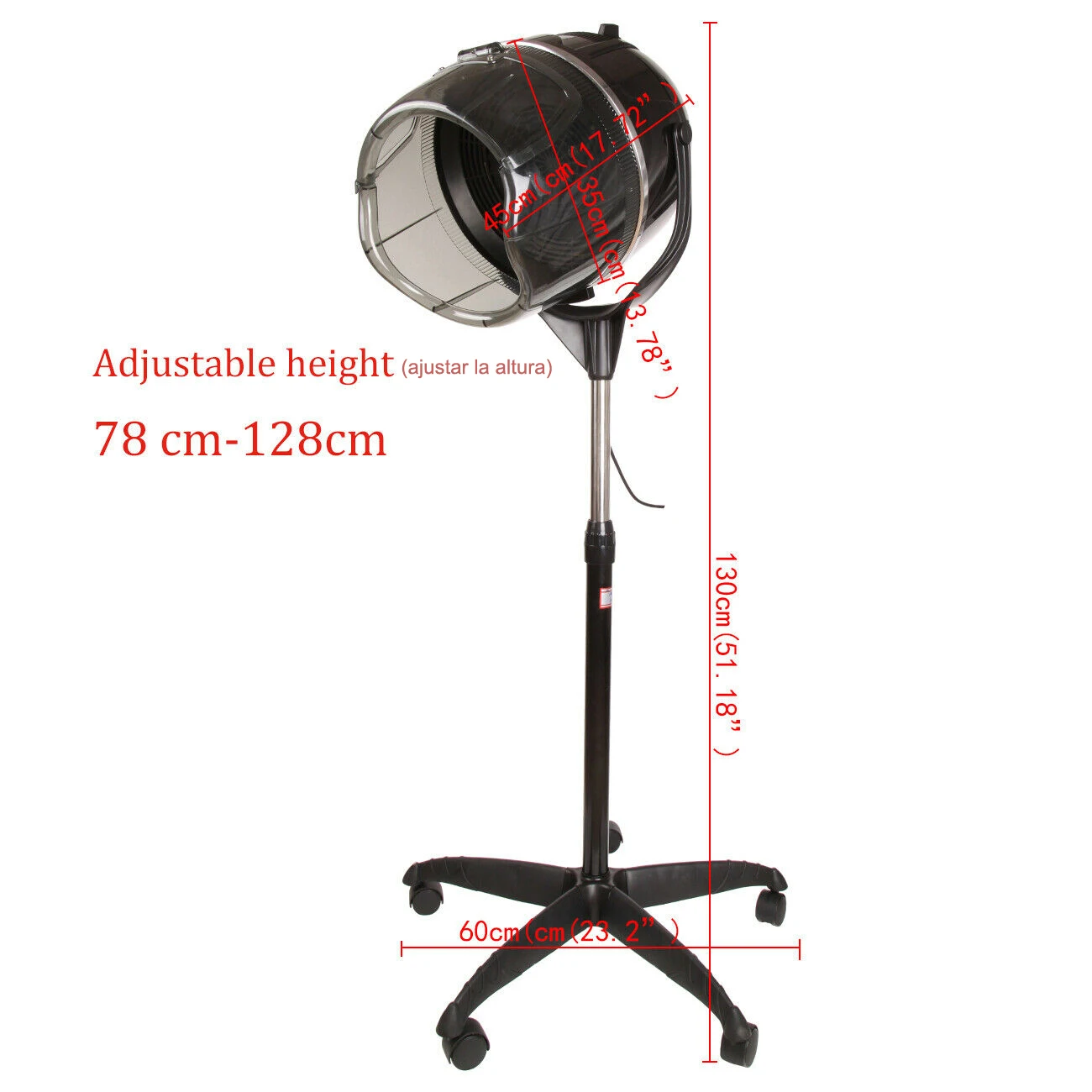 Samger-soporte profesional para secado de cabello, secador de cabello ajustable de 1000W, herramienta de peinado de salón, enchufe europeo con