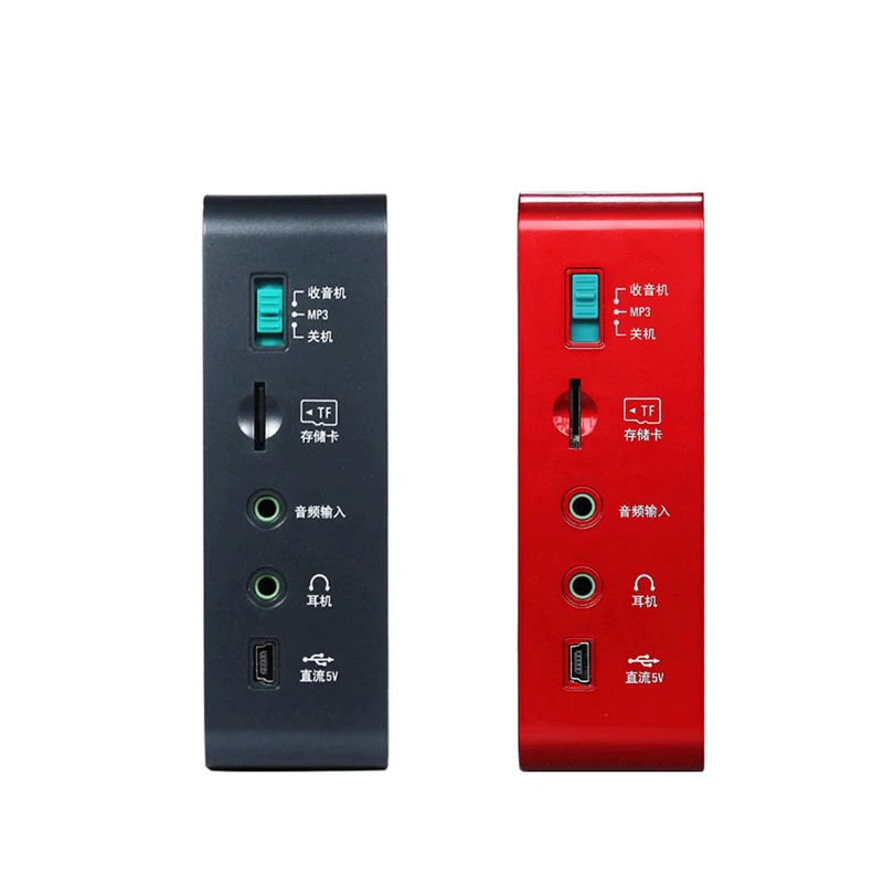 TECSUN ICR-110 FM/AM Radio TF Card lettore MP3 registratore Radio ricevitore Radio portatile