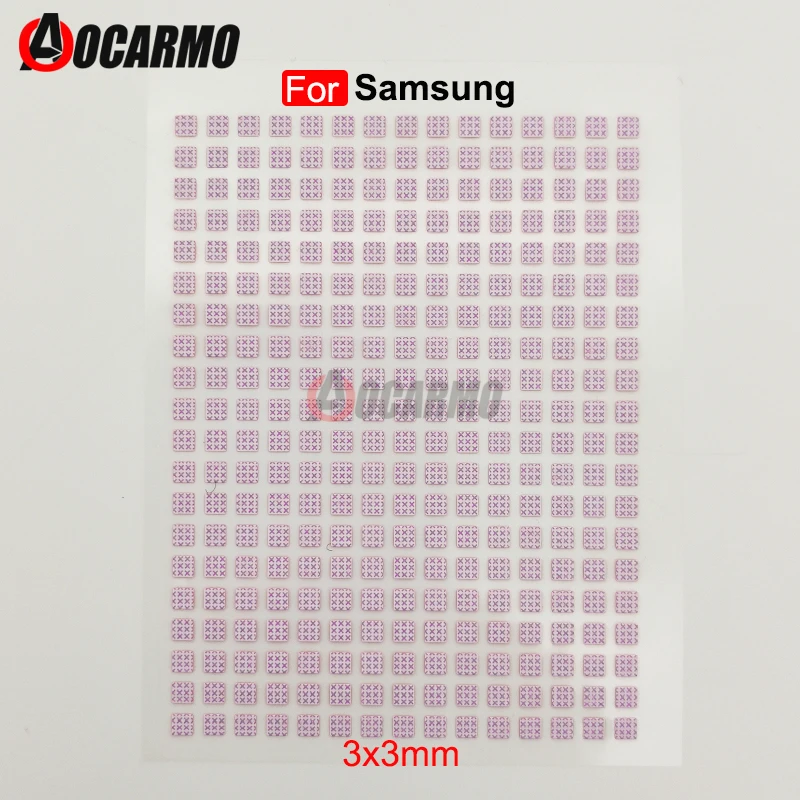 Aocarmo 3x3mm Water Damage Label Warranty Indicator Sensors Repair Waterproof Sticker Adhesive For Samsung Galaxy Note Series