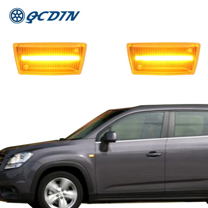 

QCDIN For Chevrolet Aveo T300 Side Marker Light Turn Signal Light For Cruze J300 J305 J308 Orlando J309 Cadillac BLS/CTS