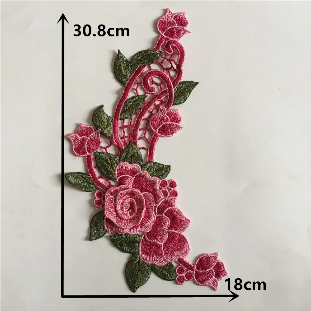 High Quality 3D Three-dimensional Flower Lace Collar Embroidery Lace Fabric Sewing Decoration Clothes Applique Accessories