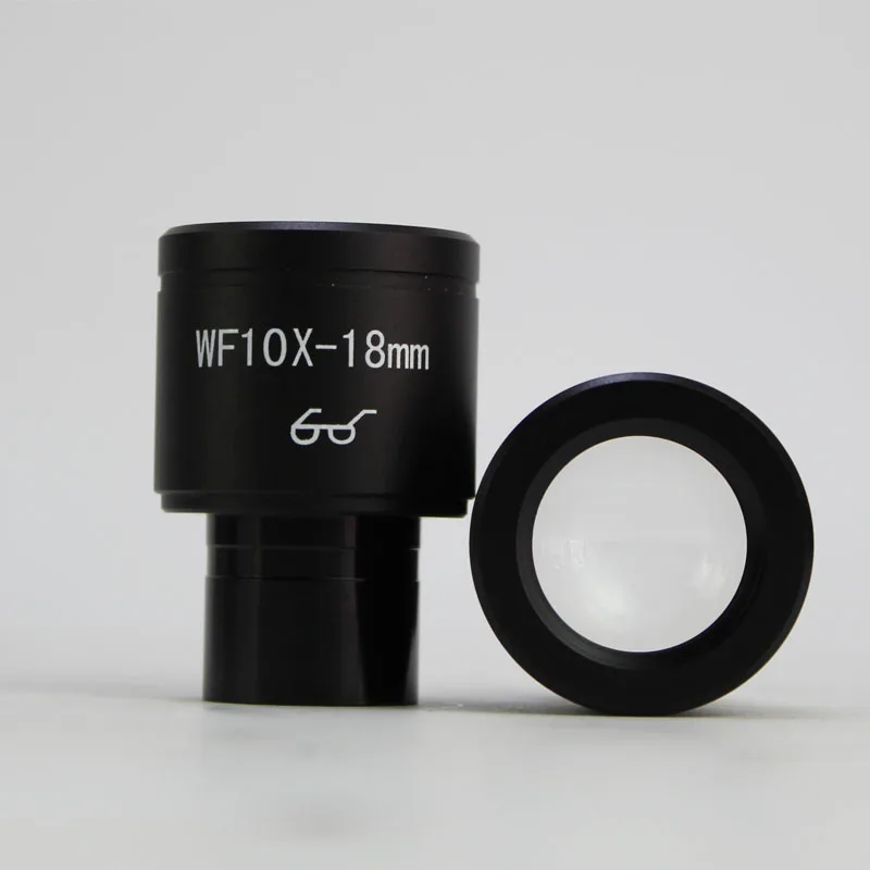 Imagem -02 - Ocular Alto Wf10x 18 mm Wide Angle Biological Microscope Ocular Composto w Montagem Mais Retículo Cruz 23.2 mm Tamanho