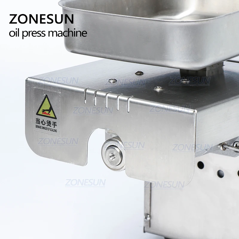 ZONESUN Automatic Cold Oil Press Machine Commercial Oil Extractor Temperature Control Peanut Sunflower Seeds Oil Presser 110V220