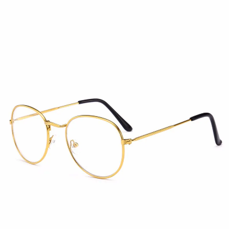 Round Frame Vintage Glasses Men Women Gaming Eyeglasses Anti Glare Clear Lens Optical Flat Mirror Reading Eyewear Super Light