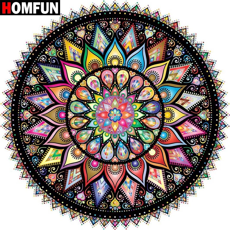 HOMFUN Full Square/Round Drill 5D DIY Diamond Painting 