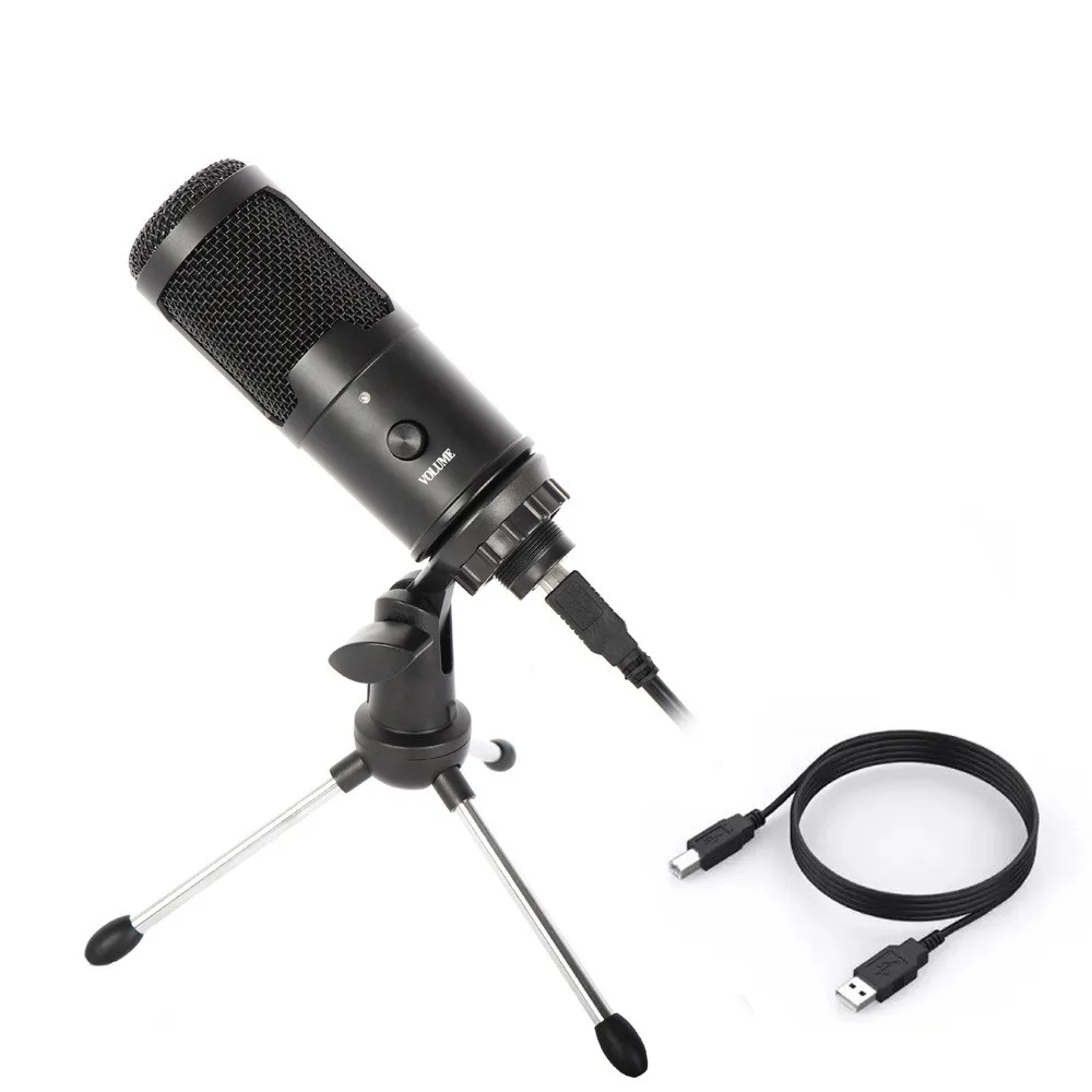 

USB Microphone Professional Condenser Microphones For PC Computer Laptop Recording Studio Singing Gaming Streaming for TikTok Pc