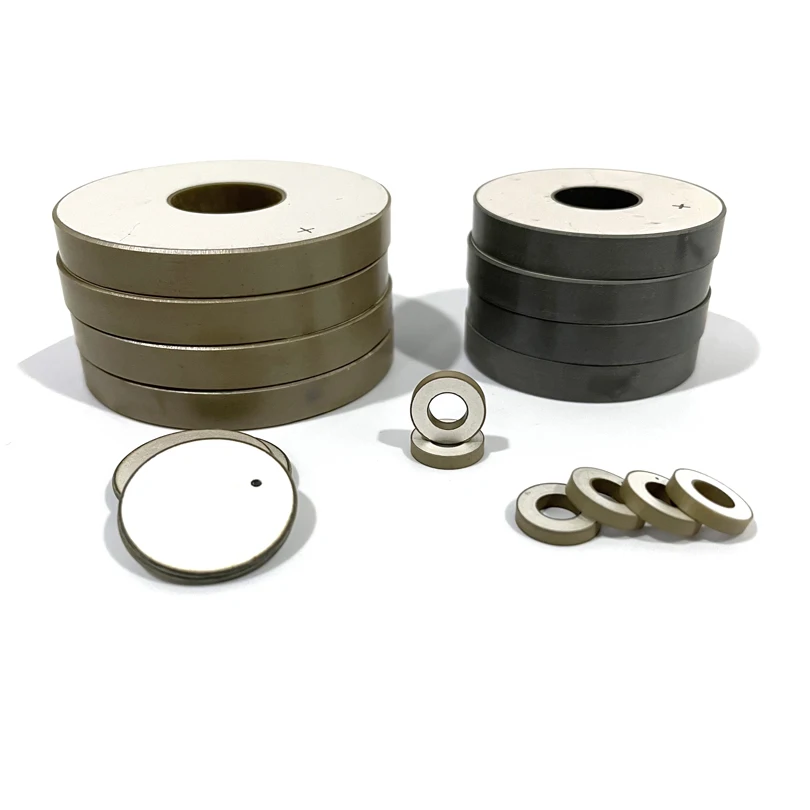 

50*17*5mm PZT8 High Coupling Factor Piezoelectric Element Piezo Ceramic Ring