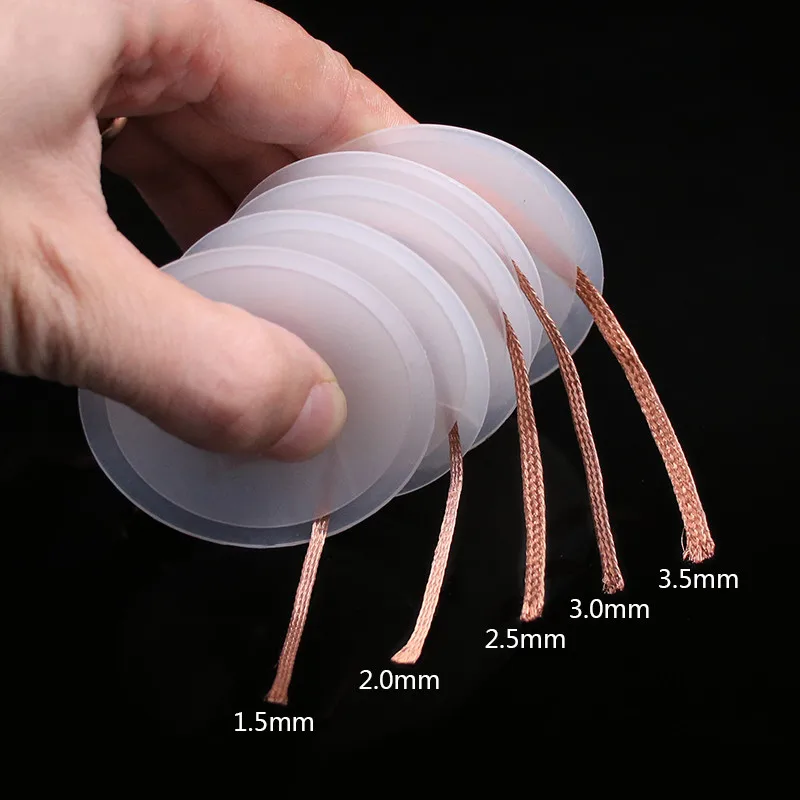 1.5M Length 1.5/2/2.5/3/3.5mm Width Desoldering Braid Welding Solder Remover Wick Wire Lead Cord Flux BGA Repair Tool