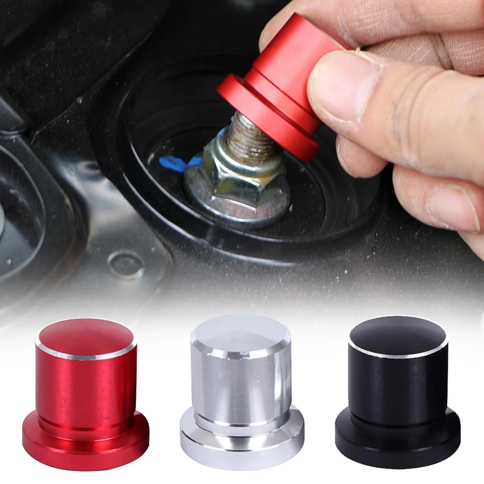 1 Pcs Aluminum Car Shock Absorber Screws Cap Cover Trim Waterproof For Nissan Sylphy Qashqai J11 X-Trail Rogue T32 Altima Teana