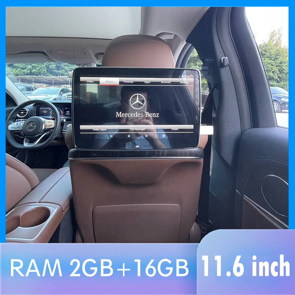 

11.6 Inch RAM 2GB Android Headrest Monitor 1920*1080P IPS Screen With WIFI Bluetooth/SD Card/USB/HDMI/Mirror Link/Video Player