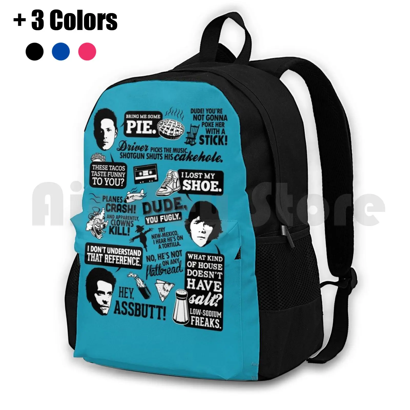 Driver Picks The Music Outdoor Hiking Backpack Waterproof Camping Travel Supernatural Spn Dean Winchester Sam Winchester