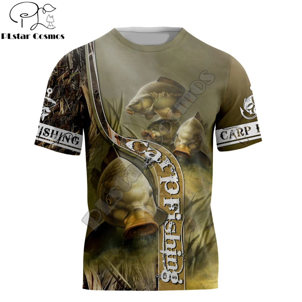 

Summer Cool Hipster Men t-shirt Beautiful Carp Fishing Pattern 3D Printed Harajuku Short sleeve T shirt Unisex Casual tops TX207