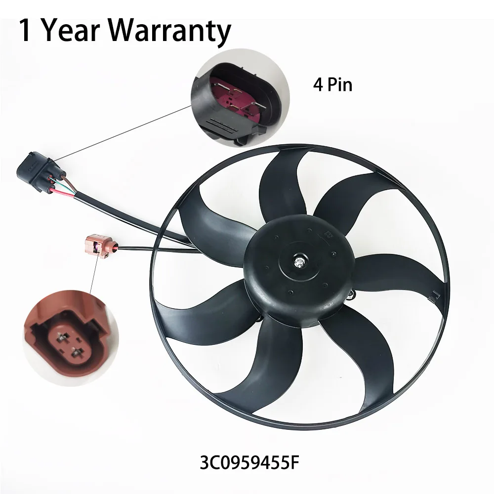 Air Conditioning Cooling Fan Radiator fan 3C0959455F 1K0959455FR 1K0959455DT for VW Touran New LaVida Bora Sagitar Magotan