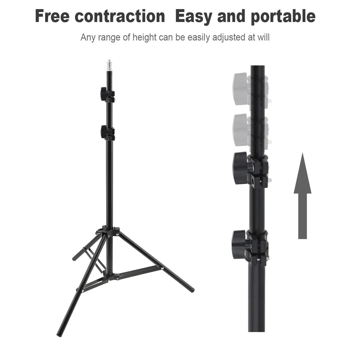 10 pollici 26cm LED Selfie Ring Light con treppiede RingLight con clip per cellulare e supporto per microfono per trucco Video Live Photo