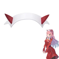 Anime DARLING in the FRANXX Code 002 Red Devil Horn Headdress Deformation Headwear Cosplay Decorative Props