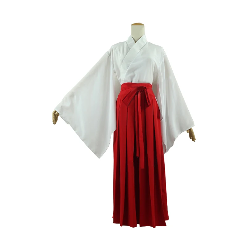 Anime Kikyo Kimono Full Set Cosplay Costume Halloween Costume