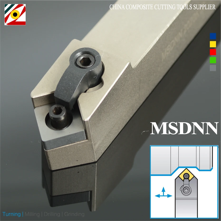 

EDGEV 45 Degree 16mm 20mm 25mm 32mm MSDNN 1616H12 2020K12 2525M12 3232P12 CNC External Turning Tools Holder For SNMG120404