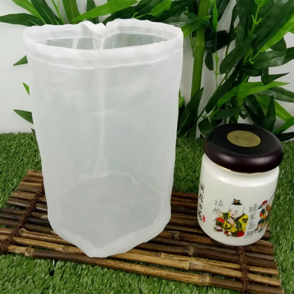 Topselling 8 Sizes Home Beer Brewing Wine Filter Bag Tea Nuts Juice Milk Nylon Net Filter Bag Net Filter Reusable