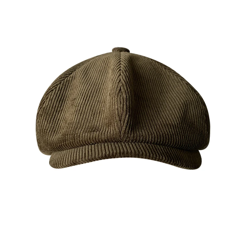 Retro Winter Caps For Men Corduroy Newsboy Hat Woman Flat Cap Male Warm Cap Dad Outdoors Casual Octagonal Cap Gatsby Hat BJM34