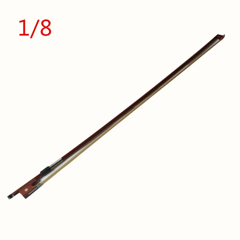 1Pcs Size 1/8  1/4 1/2 3/4 4/4 Violin Bow No Deformation Brazilian Red Sandalwood Horse Hair Accessories